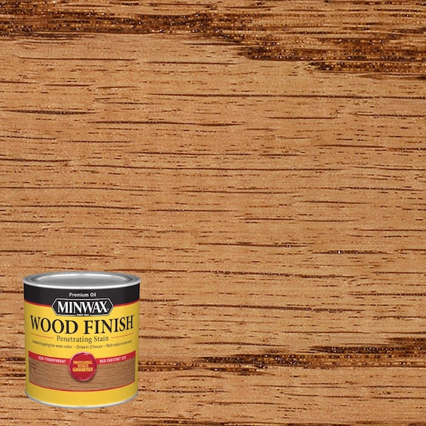 Minwax Wood Finish Semi-Transparent Red Chestnut Oil-Based Penetrating Wood Stain 1/2 pt 223204444 - main